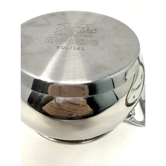 David Burke Restaurateur Splendor Series Stock Pot With Glass Lid 2 QT Cookware - Picture 8 of 10